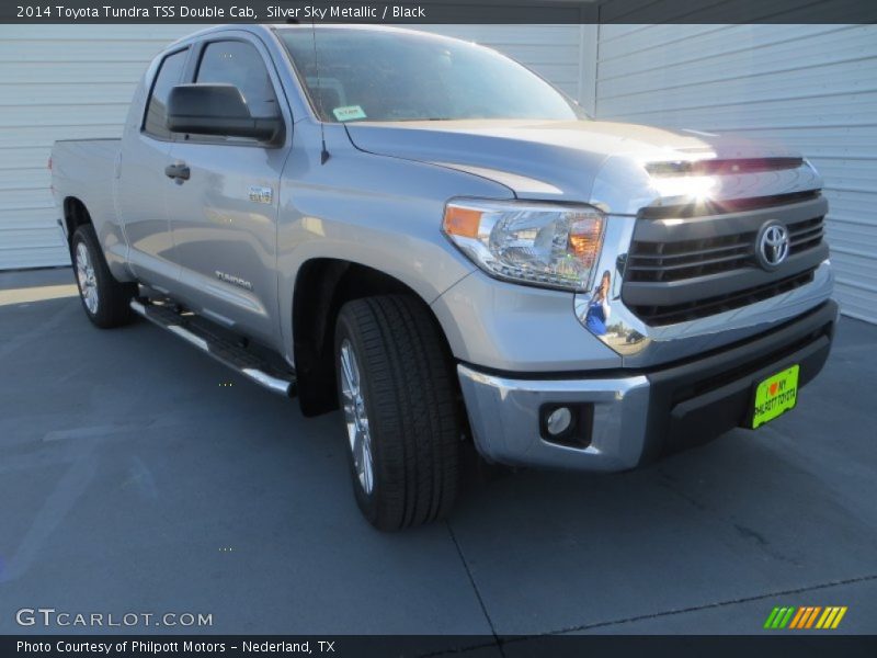 Silver Sky Metallic / Black 2014 Toyota Tundra TSS Double Cab