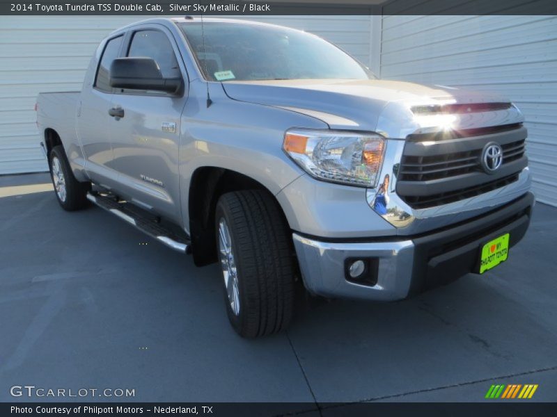 Silver Sky Metallic / Black 2014 Toyota Tundra TSS Double Cab