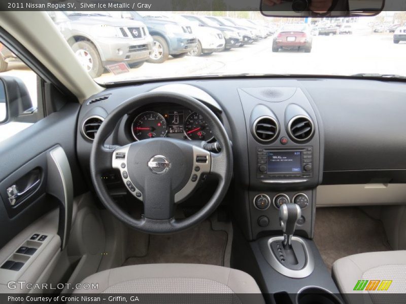 Silver Ice Metallic / Gray 2011 Nissan Rogue SV