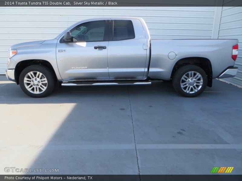 Silver Sky Metallic / Black 2014 Toyota Tundra TSS Double Cab