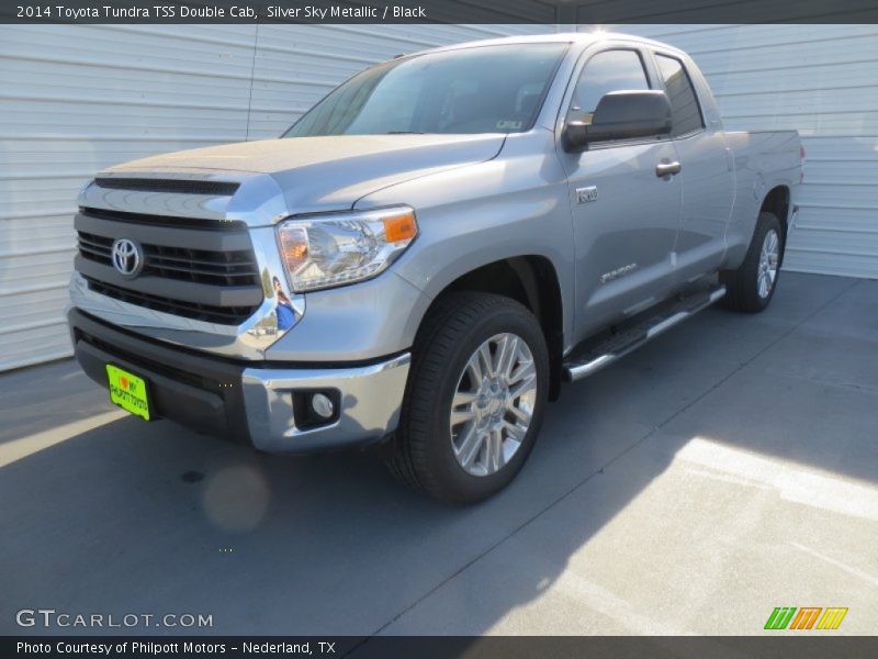 Silver Sky Metallic / Black 2014 Toyota Tundra TSS Double Cab