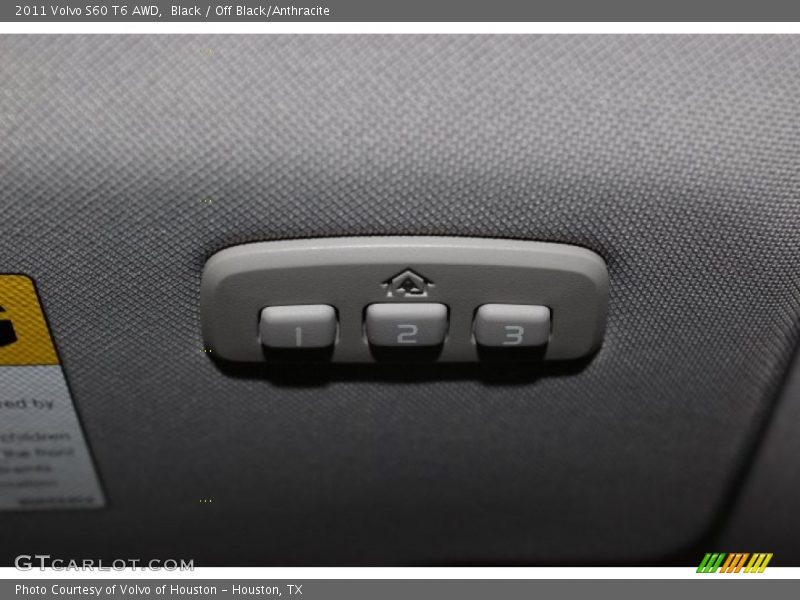 Black / Off Black/Anthracite 2011 Volvo S60 T6 AWD