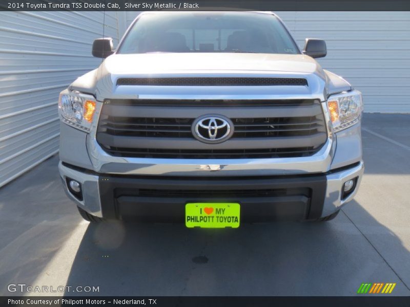 Silver Sky Metallic / Black 2014 Toyota Tundra TSS Double Cab
