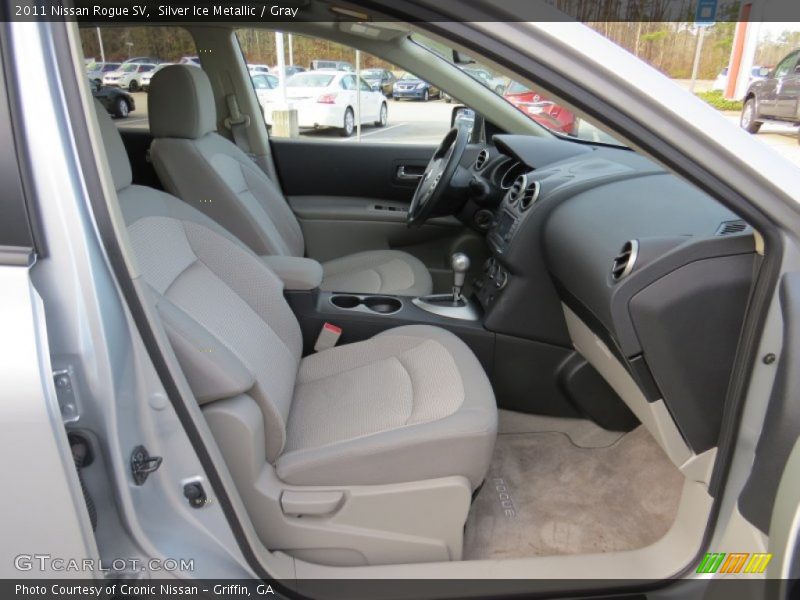 Silver Ice Metallic / Gray 2011 Nissan Rogue SV