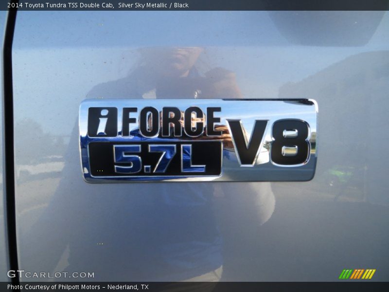 Silver Sky Metallic / Black 2014 Toyota Tundra TSS Double Cab