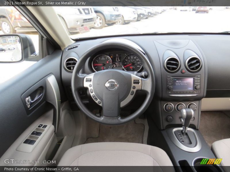 Silver Ice Metallic / Gray 2011 Nissan Rogue SV