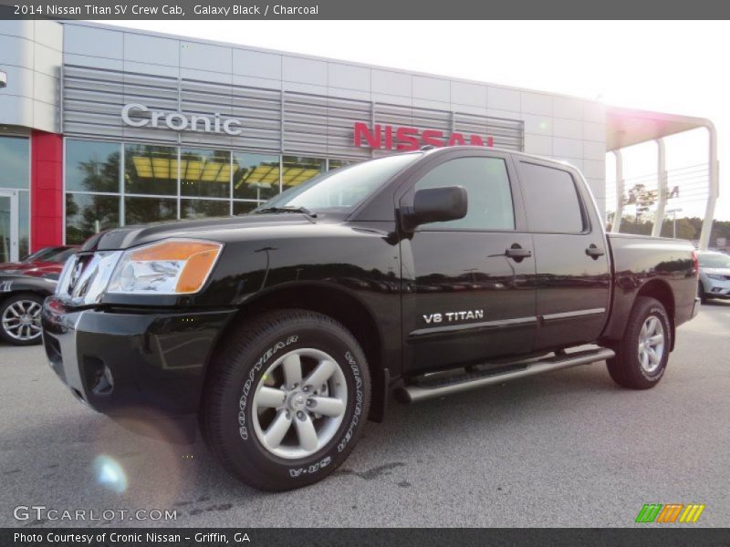 Galaxy Black / Charcoal 2014 Nissan Titan SV Crew Cab