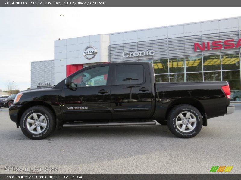 Galaxy Black / Charcoal 2014 Nissan Titan SV Crew Cab