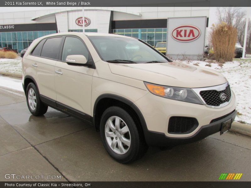 White Sand Beige / Black 2011 Kia Sorento LX