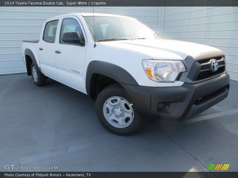 Super White / Graphite 2014 Toyota Tacoma Double Cab