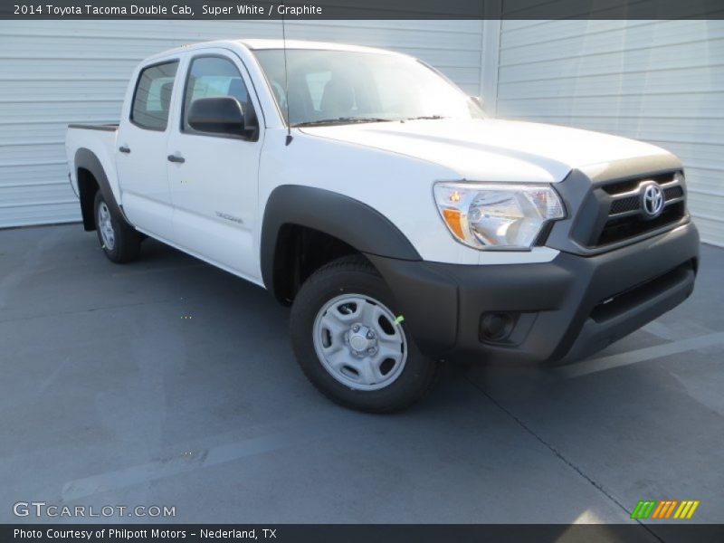 Super White / Graphite 2014 Toyota Tacoma Double Cab