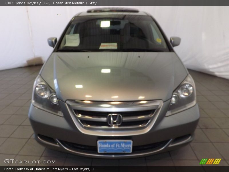 Ocean Mist Metallic / Gray 2007 Honda Odyssey EX-L
