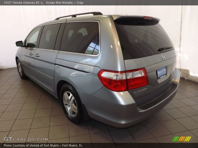 Ocean Mist Metallic / Gray 2007 Honda Odyssey EX-L