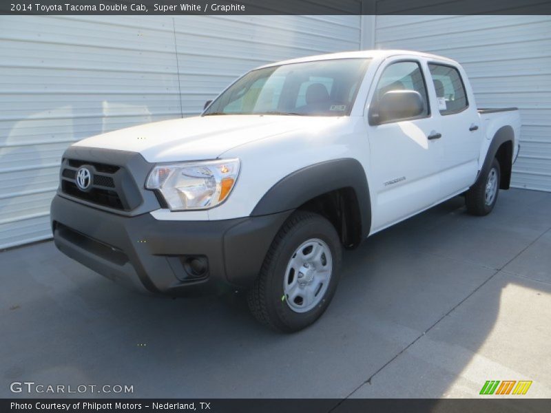 Super White / Graphite 2014 Toyota Tacoma Double Cab
