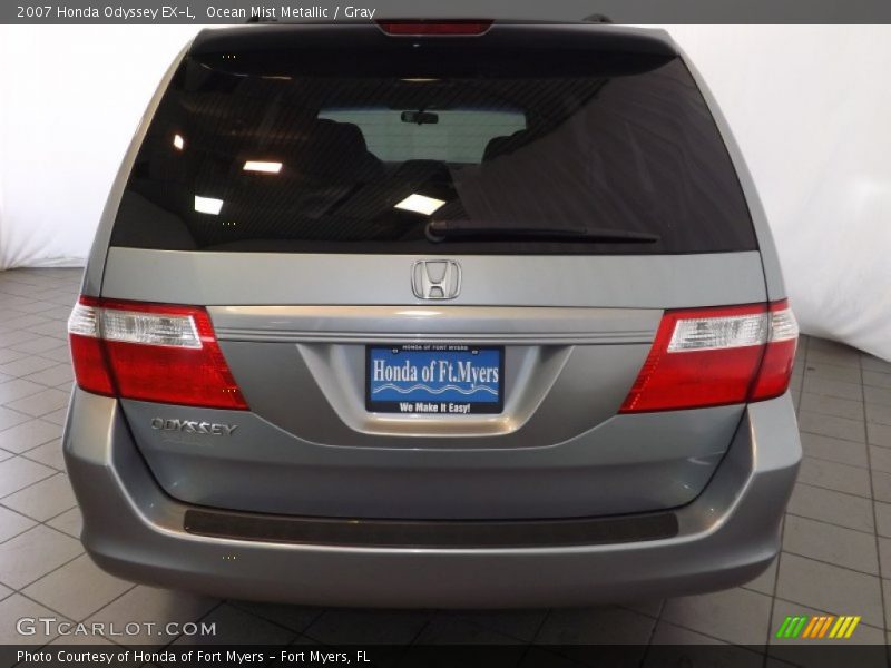 Ocean Mist Metallic / Gray 2007 Honda Odyssey EX-L