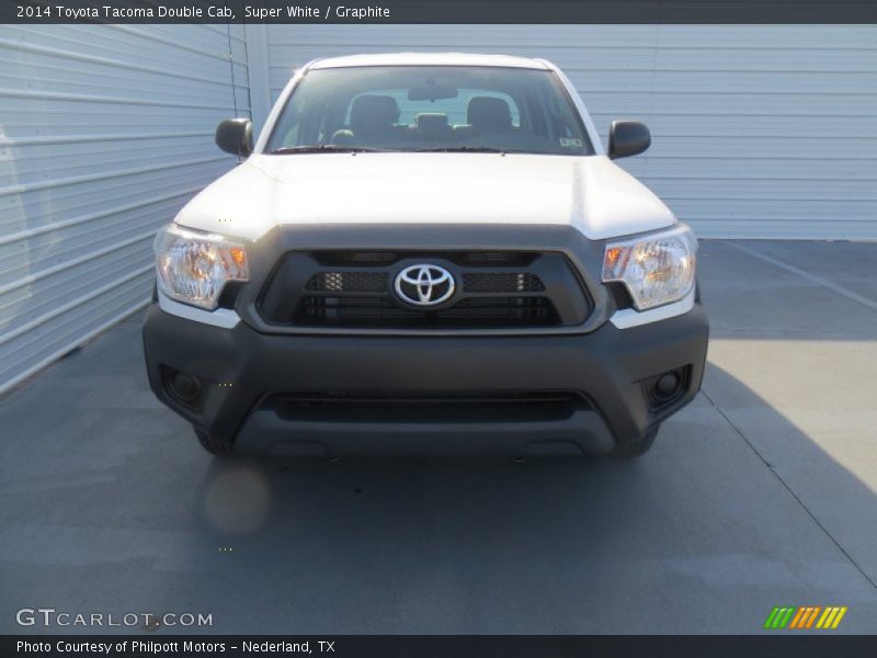 Super White / Graphite 2014 Toyota Tacoma Double Cab