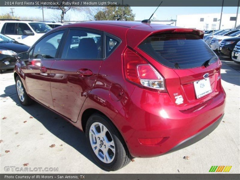 Ruby Red / Medium Light Stone 2014 Ford Fiesta SE Hatchback
