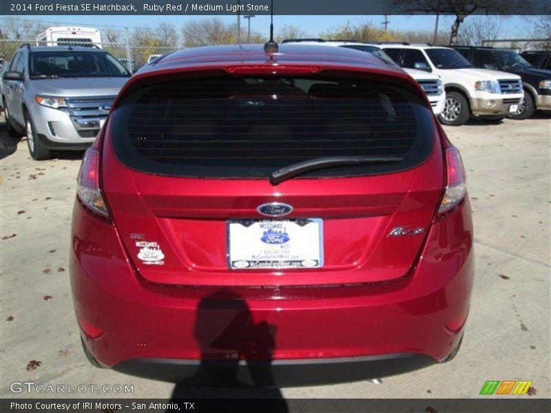Ruby Red / Medium Light Stone 2014 Ford Fiesta SE Hatchback