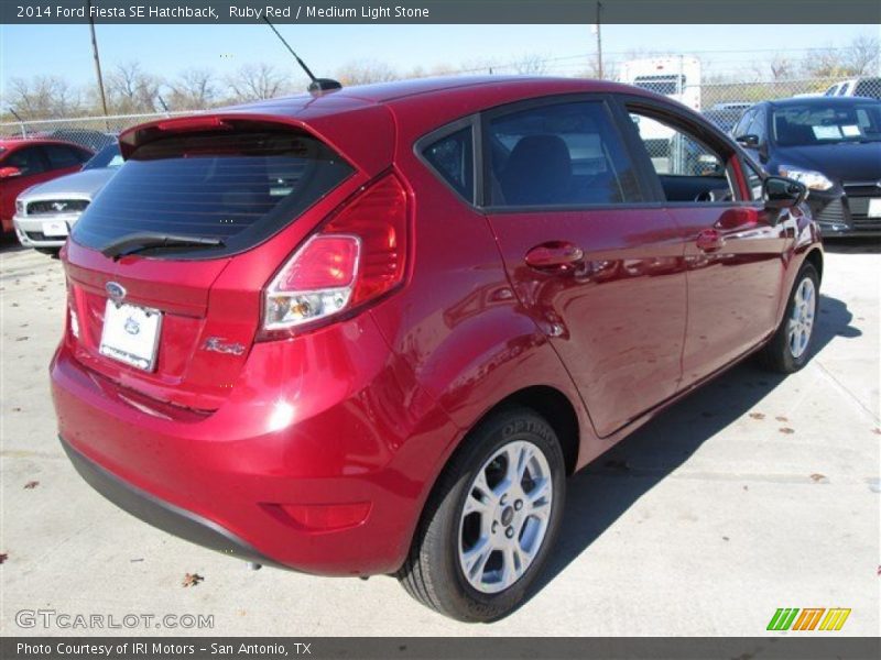 Ruby Red / Medium Light Stone 2014 Ford Fiesta SE Hatchback