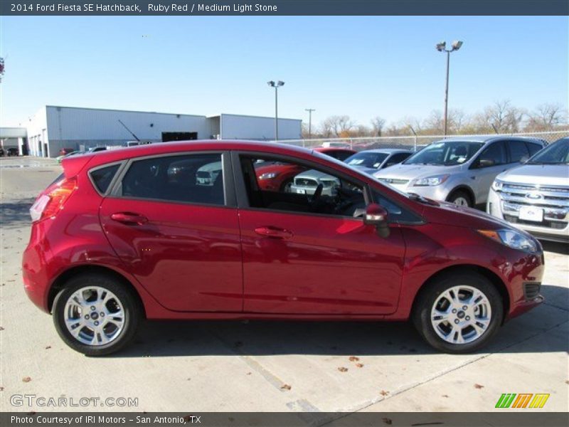 Ruby Red / Medium Light Stone 2014 Ford Fiesta SE Hatchback