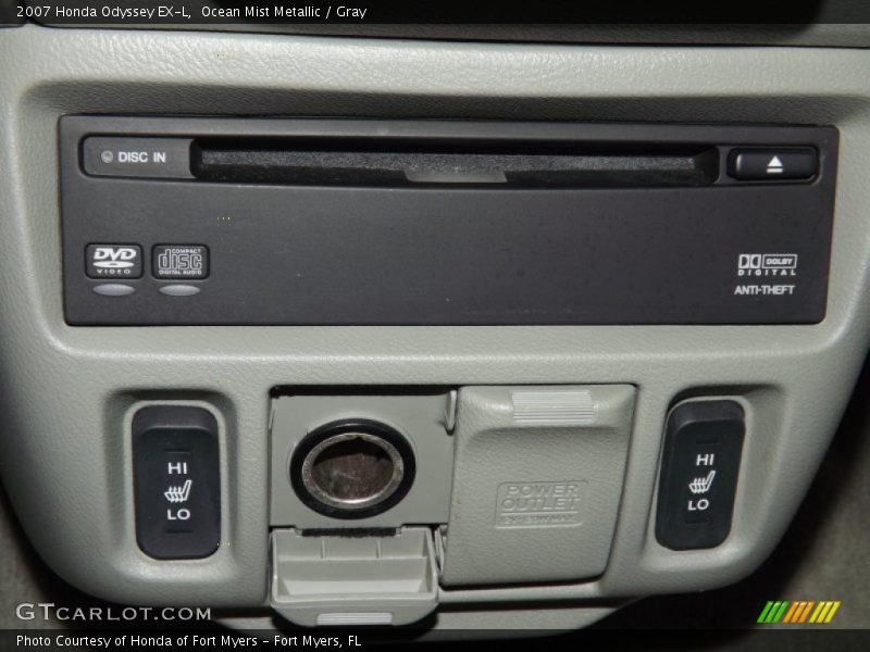 Ocean Mist Metallic / Gray 2007 Honda Odyssey EX-L