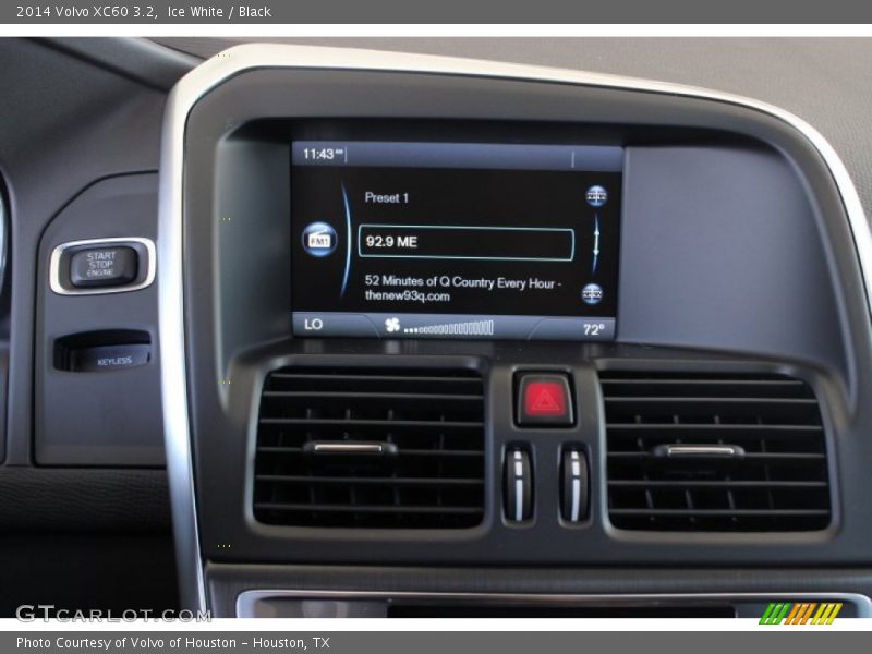 Ice White / Black 2014 Volvo XC60 3.2