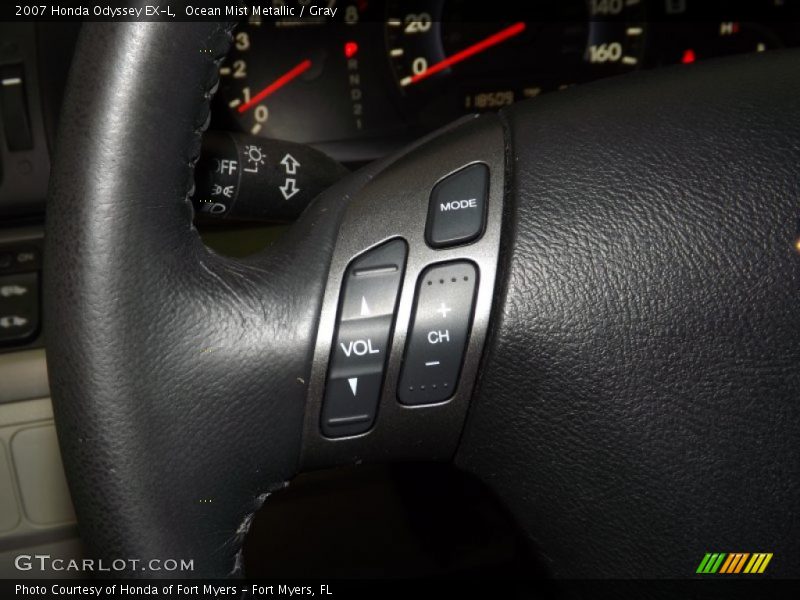 Ocean Mist Metallic / Gray 2007 Honda Odyssey EX-L