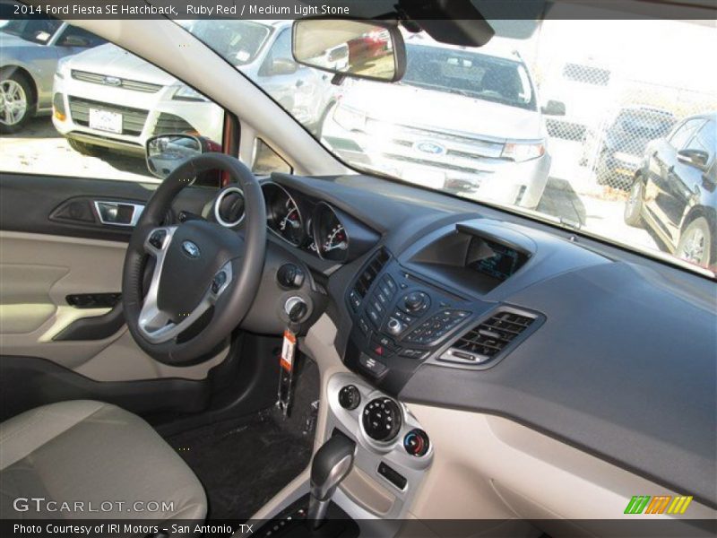Ruby Red / Medium Light Stone 2014 Ford Fiesta SE Hatchback