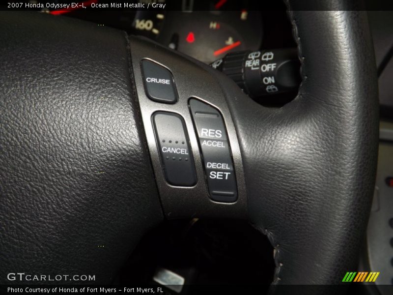 Ocean Mist Metallic / Gray 2007 Honda Odyssey EX-L