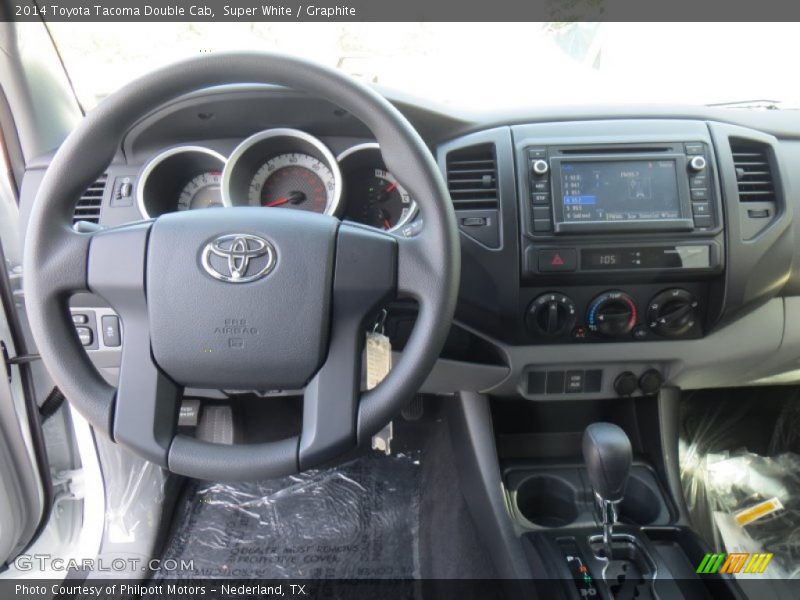 Super White / Graphite 2014 Toyota Tacoma Double Cab