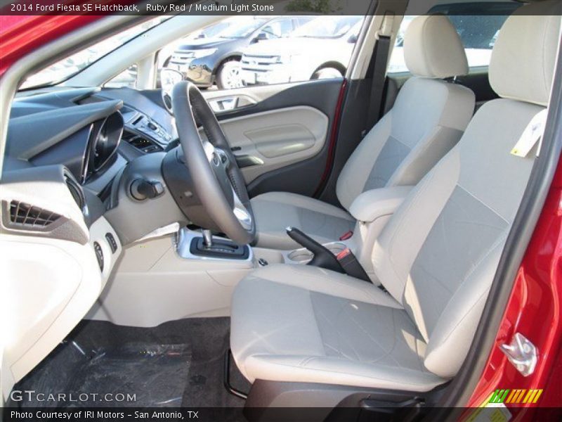 Ruby Red / Medium Light Stone 2014 Ford Fiesta SE Hatchback