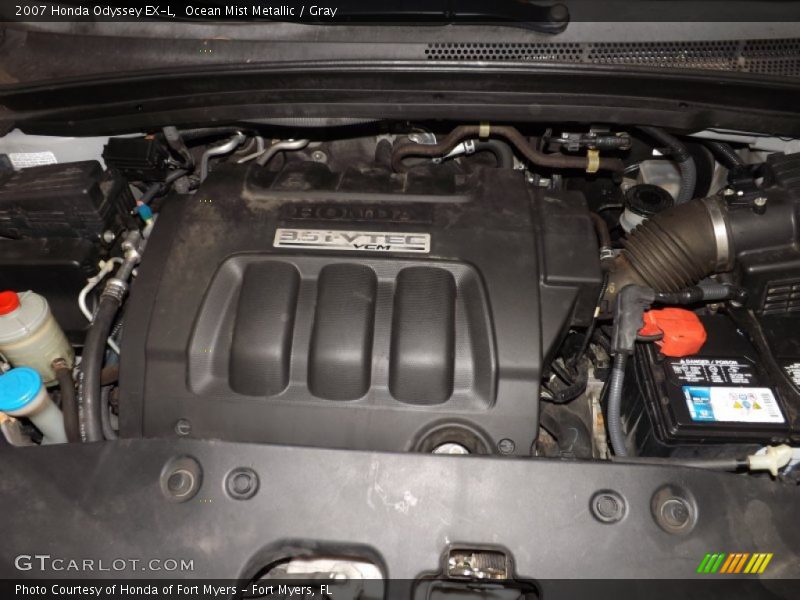 Ocean Mist Metallic / Gray 2007 Honda Odyssey EX-L