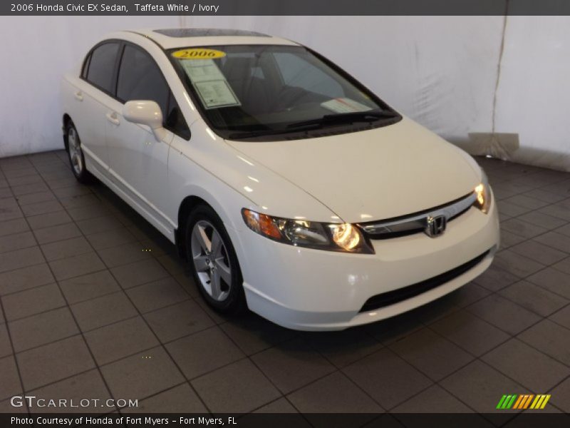 Taffeta White / Ivory 2006 Honda Civic EX Sedan