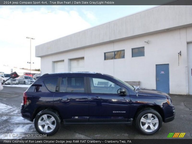 True Blue Pearl / Dark Slate Gray/Light Pebble 2014 Jeep Compass Sport 4x4