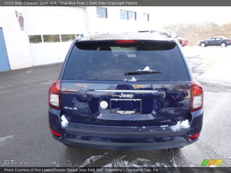 True Blue Pearl / Dark Slate Gray/Light Pebble 2014 Jeep Compass Sport 4x4