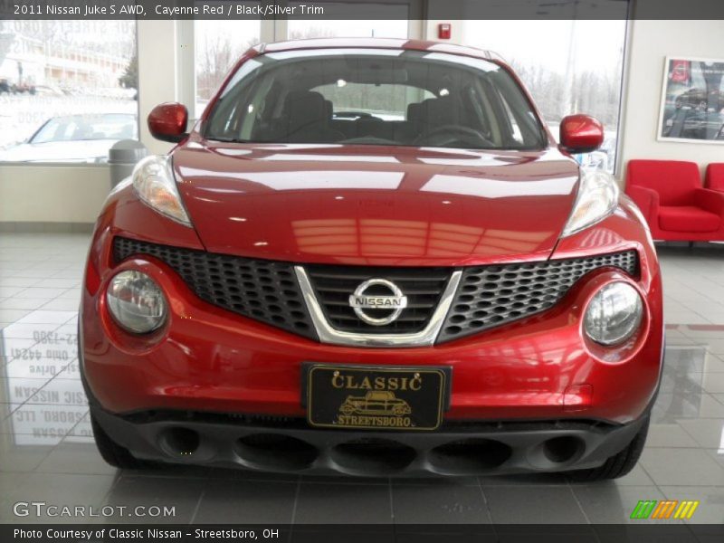 Cayenne Red / Black/Silver Trim 2011 Nissan Juke S AWD