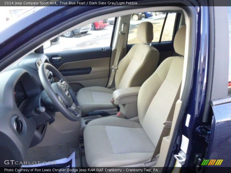 True Blue Pearl / Dark Slate Gray/Light Pebble 2014 Jeep Compass Sport 4x4