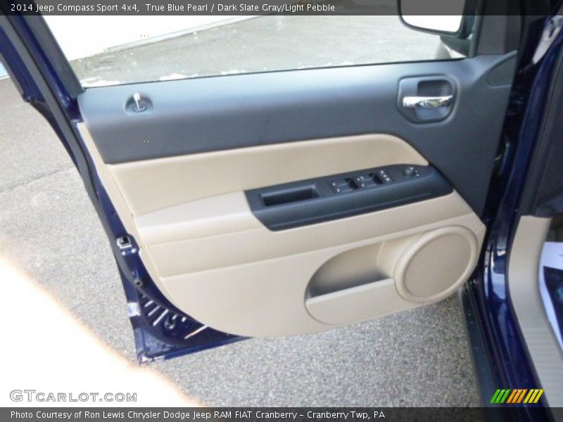 True Blue Pearl / Dark Slate Gray/Light Pebble 2014 Jeep Compass Sport 4x4