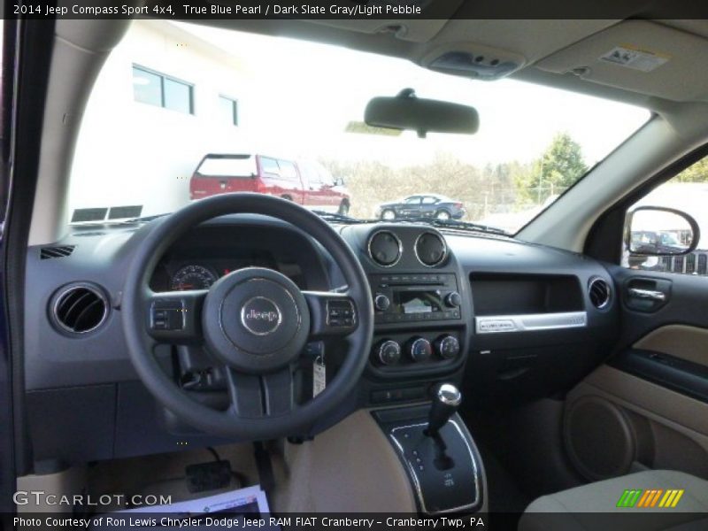 True Blue Pearl / Dark Slate Gray/Light Pebble 2014 Jeep Compass Sport 4x4