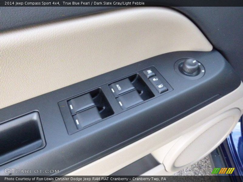 True Blue Pearl / Dark Slate Gray/Light Pebble 2014 Jeep Compass Sport 4x4