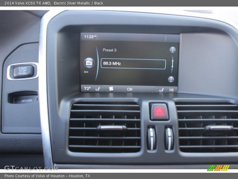 Electric Silver Metallic / Black 2014 Volvo XC60 T6 AWD