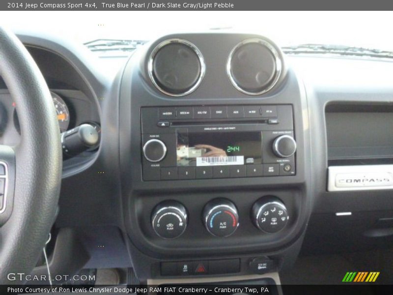 True Blue Pearl / Dark Slate Gray/Light Pebble 2014 Jeep Compass Sport 4x4
