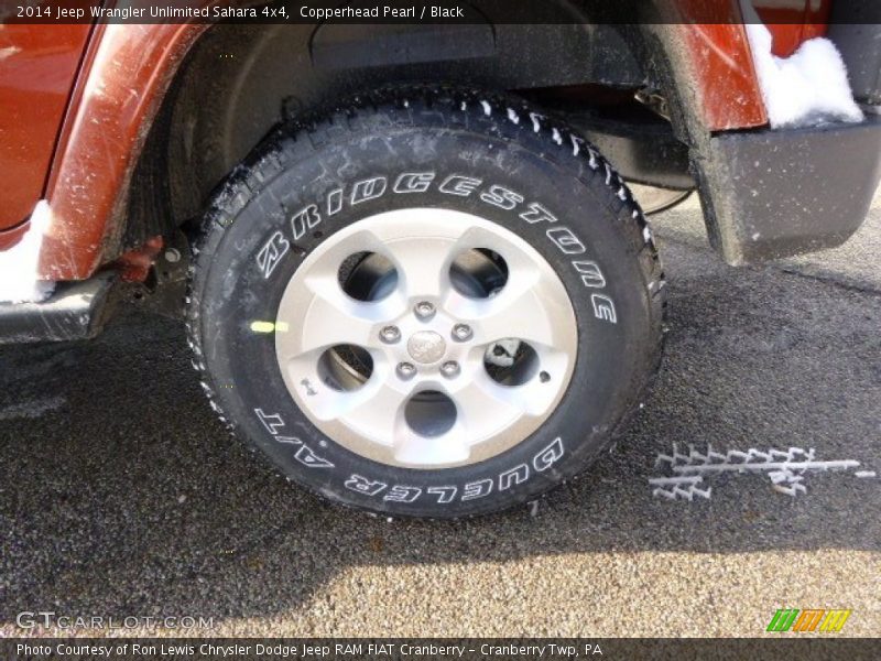 Copperhead Pearl / Black 2014 Jeep Wrangler Unlimited Sahara 4x4