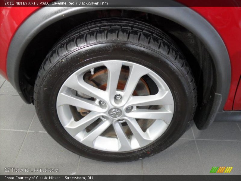 Cayenne Red / Black/Silver Trim 2011 Nissan Juke S AWD