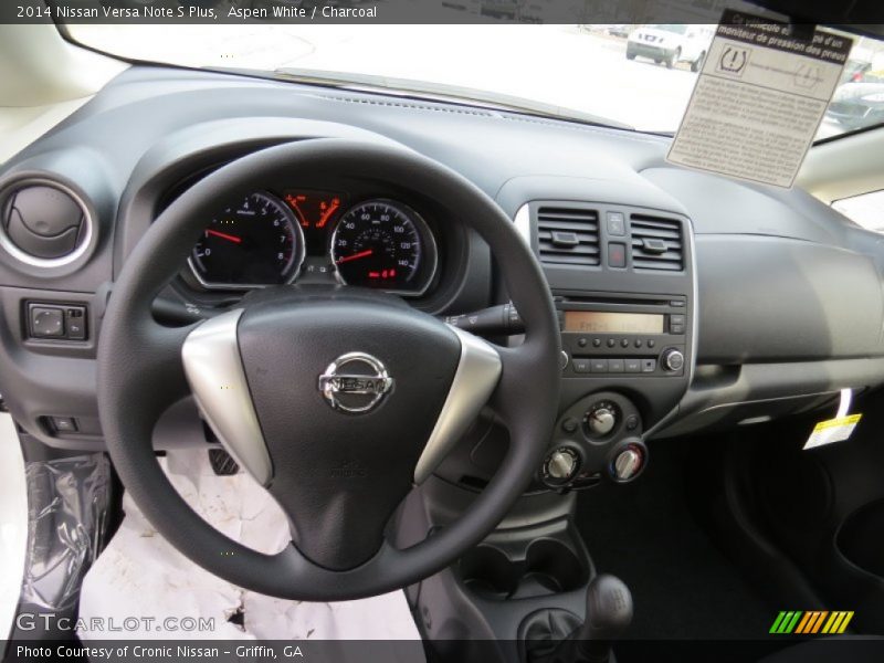 Aspen White / Charcoal 2014 Nissan Versa Note S Plus