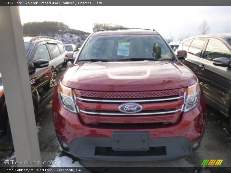 Sunset / Charcoal Black 2014 Ford Explorer Limited 4WD