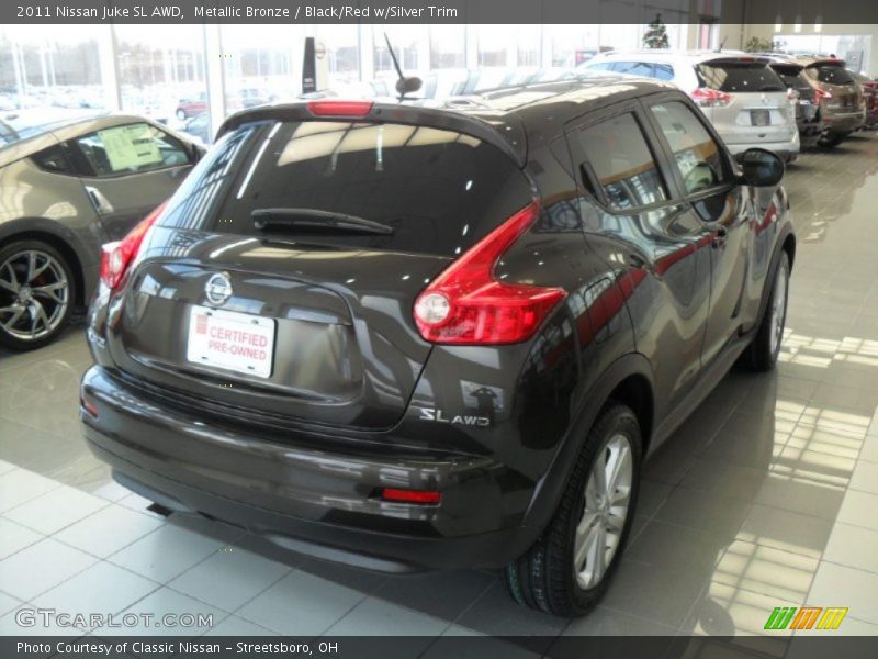 Metallic Bronze / Black/Red w/Silver Trim 2011 Nissan Juke SL AWD