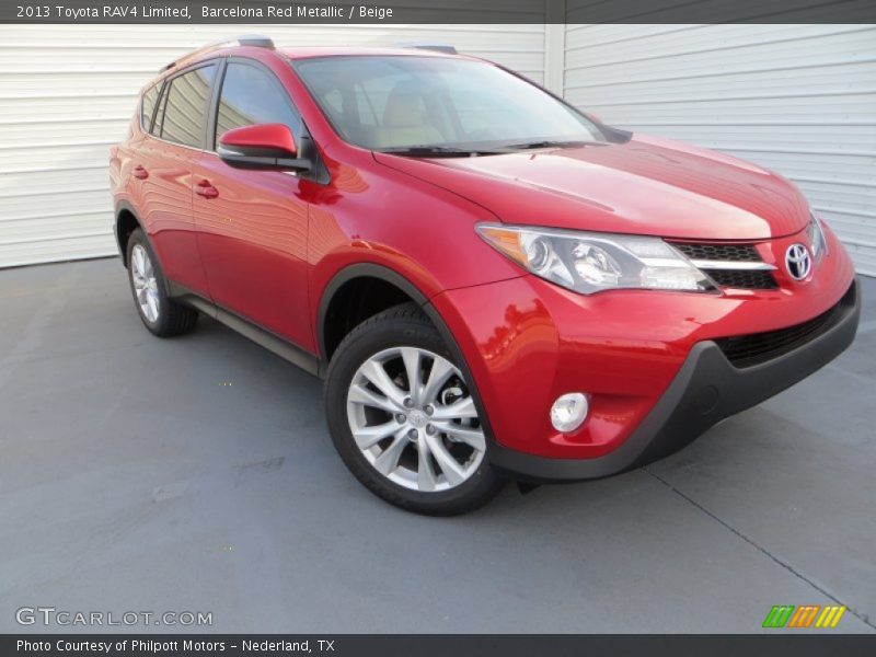 Barcelona Red Metallic / Beige 2013 Toyota RAV4 Limited