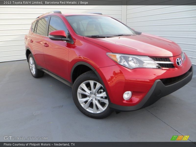 Barcelona Red Metallic / Beige 2013 Toyota RAV4 Limited