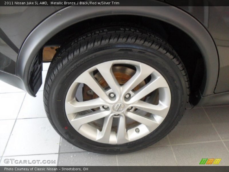 Metallic Bronze / Black/Red w/Silver Trim 2011 Nissan Juke SL AWD